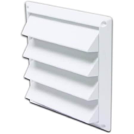 Dendesigns 604W 4 in. White Air Intake Vent DE928232